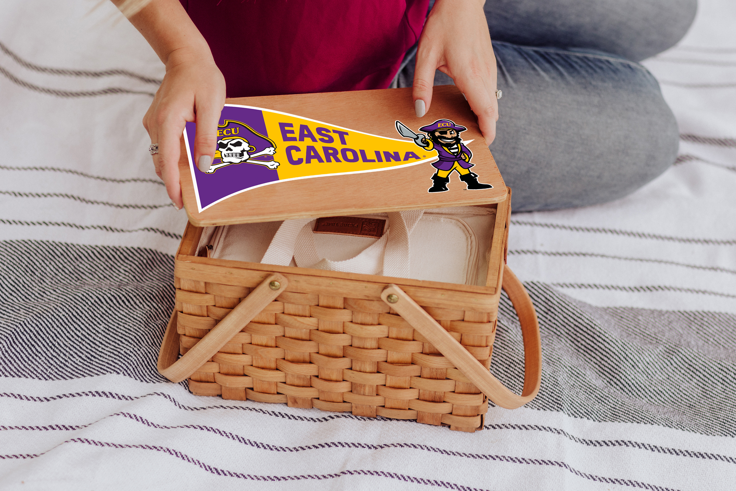 East Carolina Pirates - Poppy Personal Picnic Basket