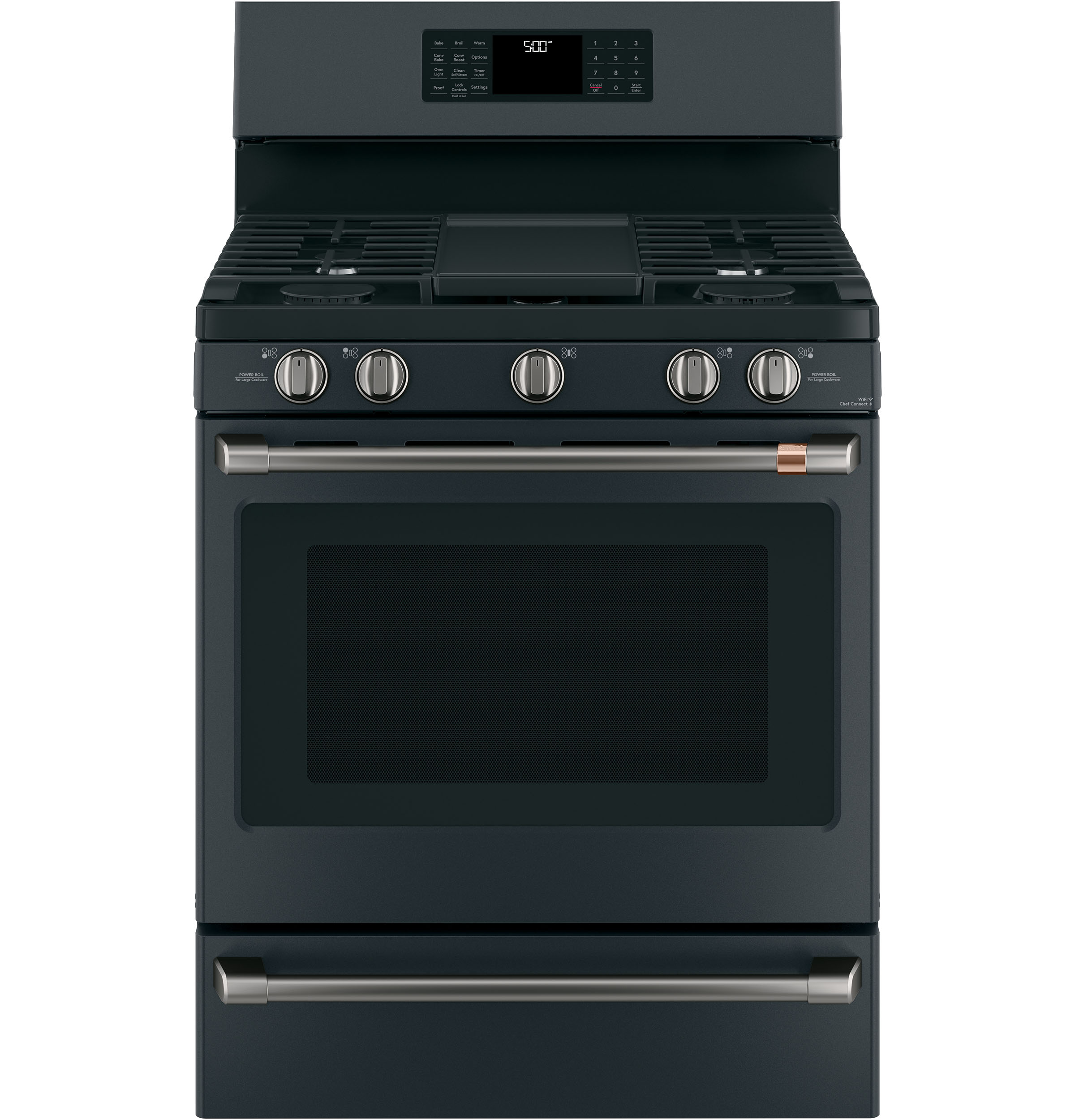 Freestanding Gas Knobs,Hndls Brushed Black — Not Connectable view 3