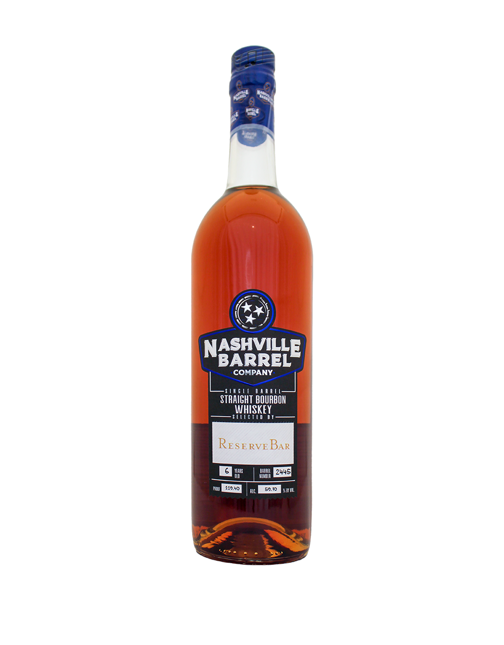 NASHVILLE BARREL COMPANY SINGLE BARREL STRAIGHT BOURBON WHISKEY S2B22