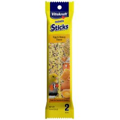 Image of Vitakraft Crunch Sticks Canary & Finch Treat Egg & Honey Flavor - 2 Sticks