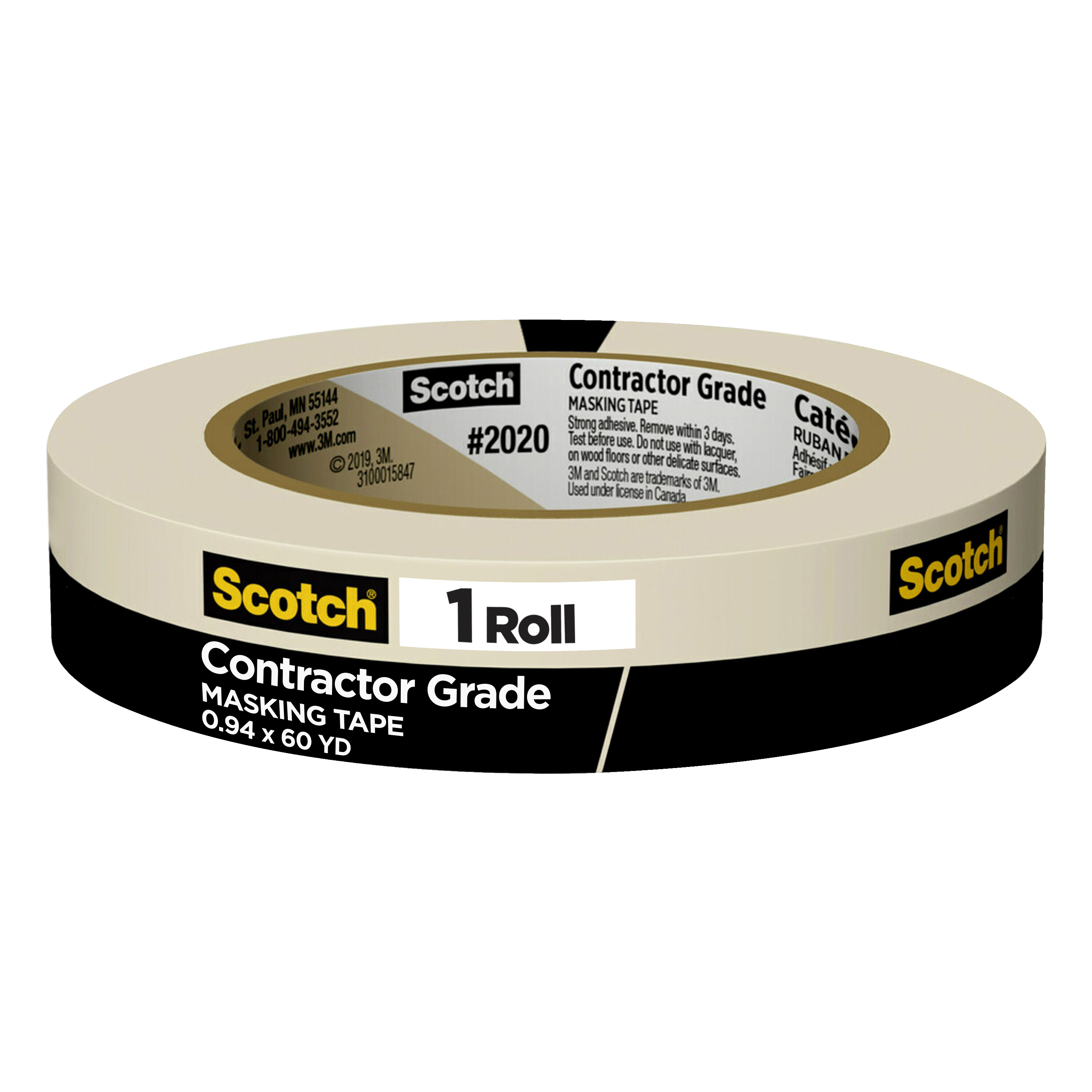 SCOTCH CONTRACTOR GRADE 0.94INX60YD (24MM X 55M)