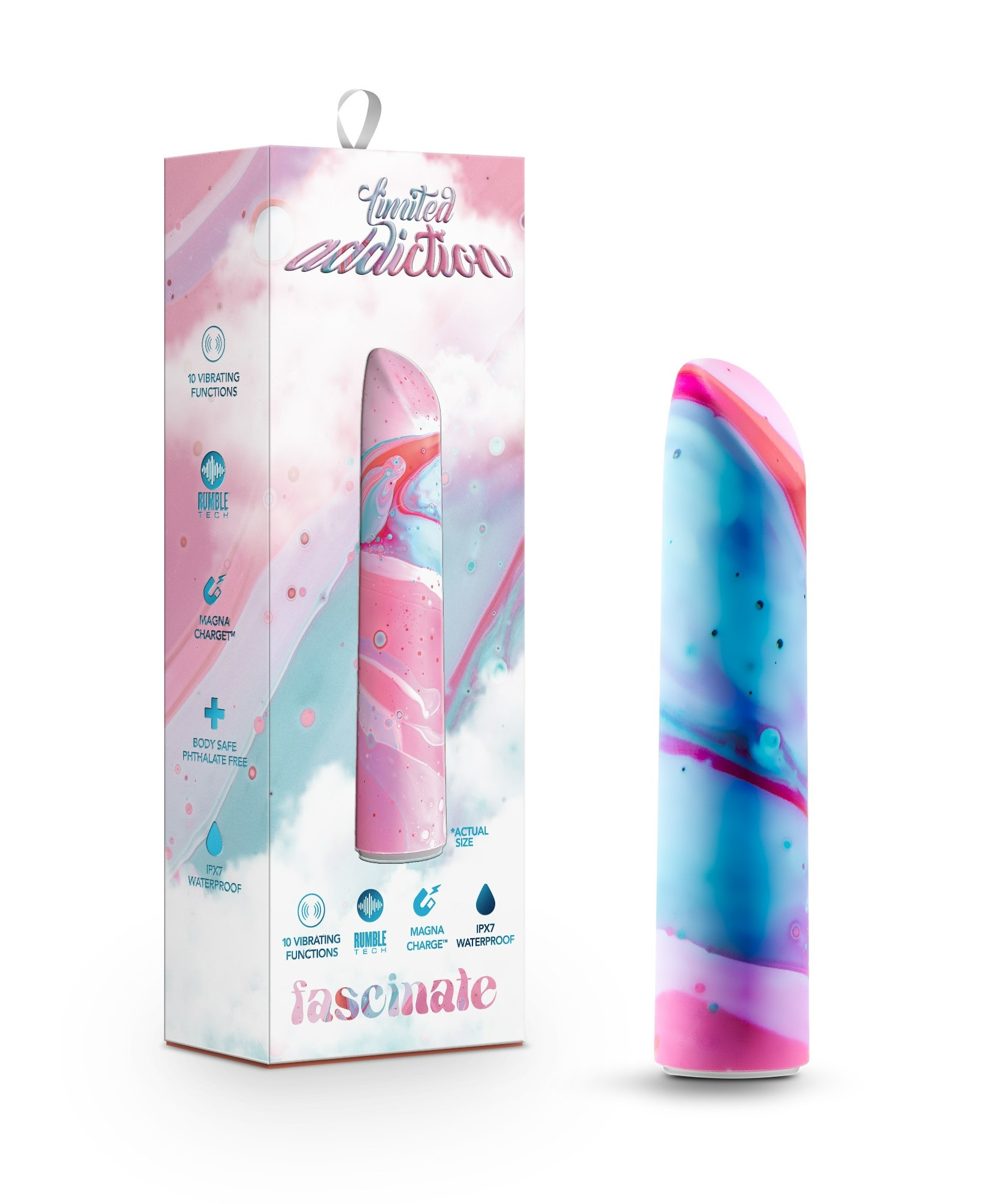 Blush Limited Addiction Fascinate Power Vibe Peach 4-Inch Vibrator