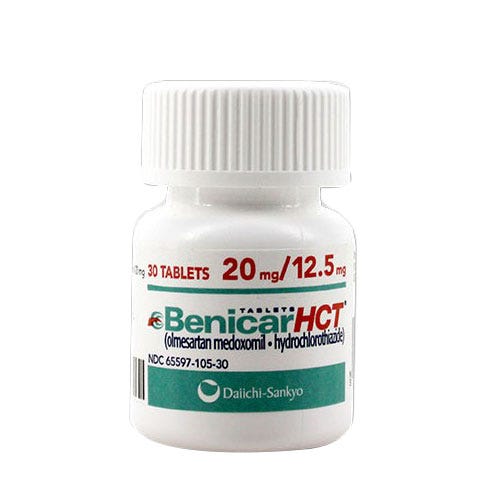 Benicar HCT TB 20-12.5mg 30/bt Tabs - 30/Bottle