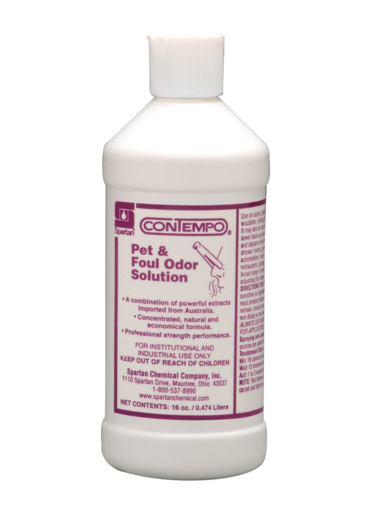 Spartan Chemical Company Contempo Pet & Foul Odor Solution, 16OZ 12/CASE