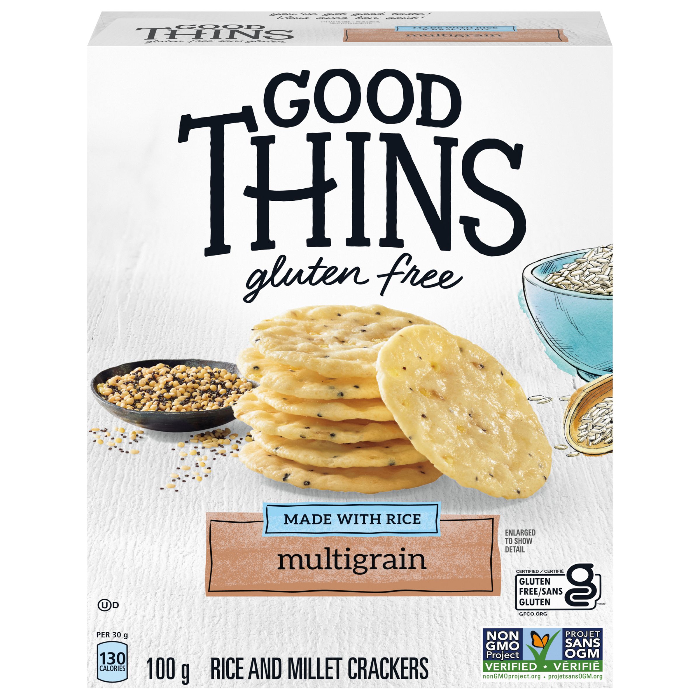 Craquelins GOOD THINS Riz, multigrain 100 g