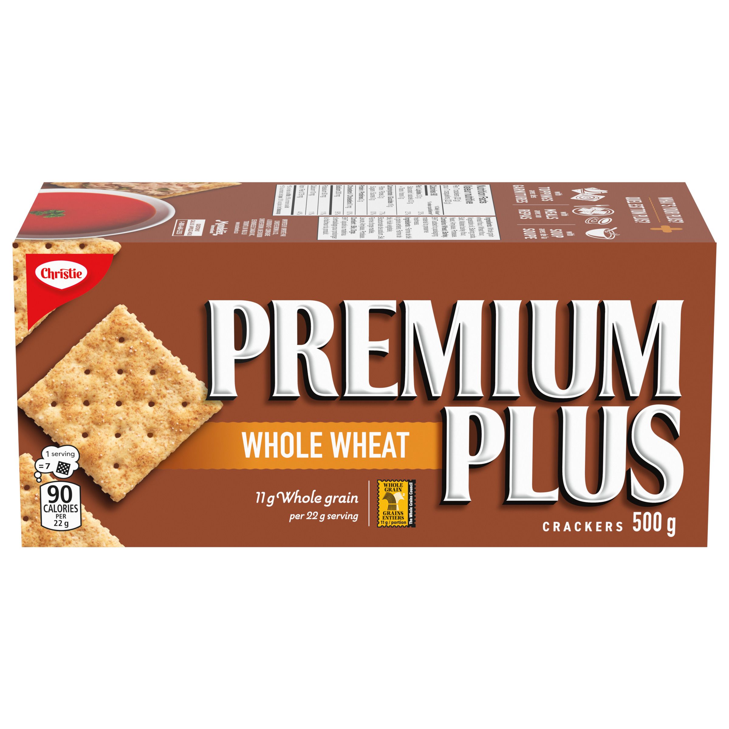 Premium Plus Whole Wheat Crackers 500 G-thumbnail-1