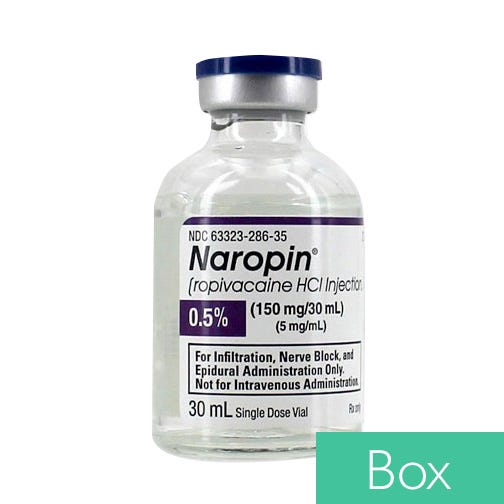 Naropin® 0.5% 5mg/ml Single Dose Vial - 25/Box