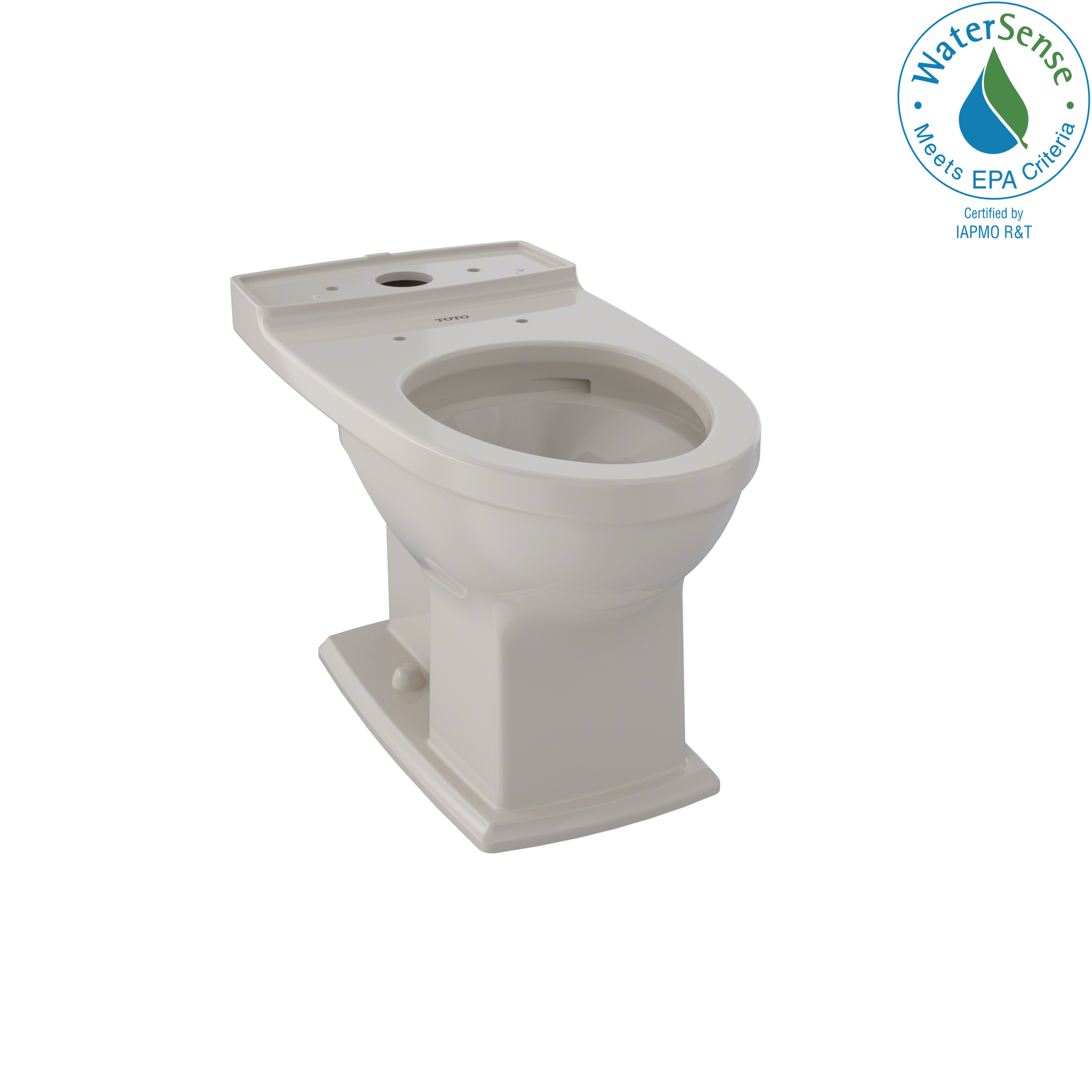 TOTO Connelly Universal Height Elongated Toilet Bowl with CEFIONTECT, Bone, Vitreous China, CT494CEFG#03