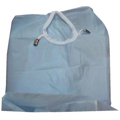 Nonsterile Ankle-Length Reusable Plastic Patient Drapes - 36" x 54", Blue