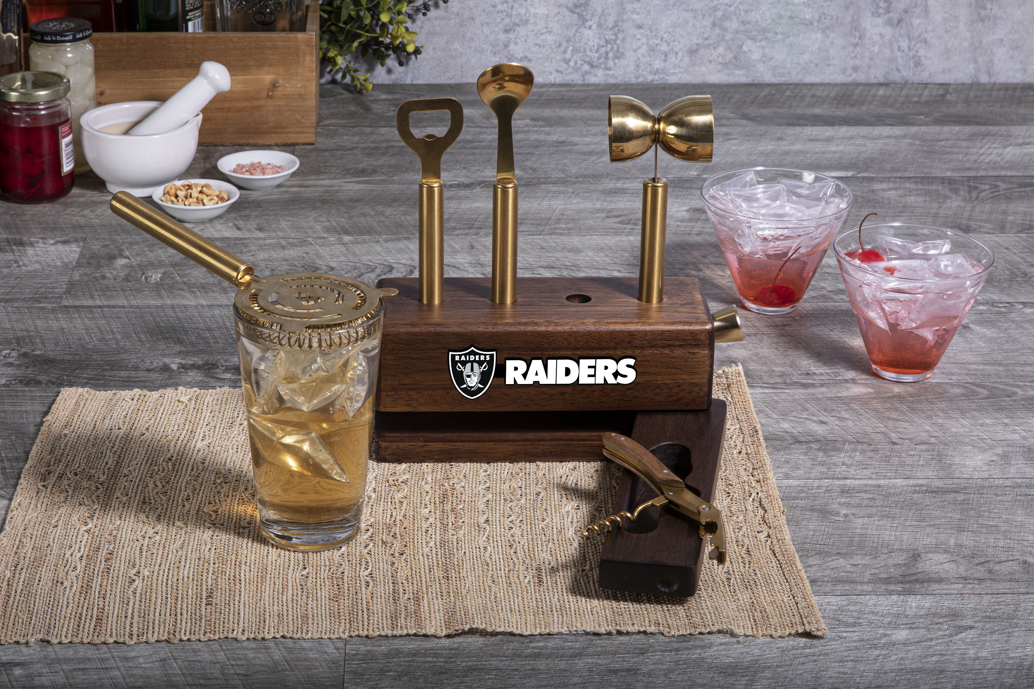 Las Vegas Raiders - Sidecar 5-Piece Bar Tool Set