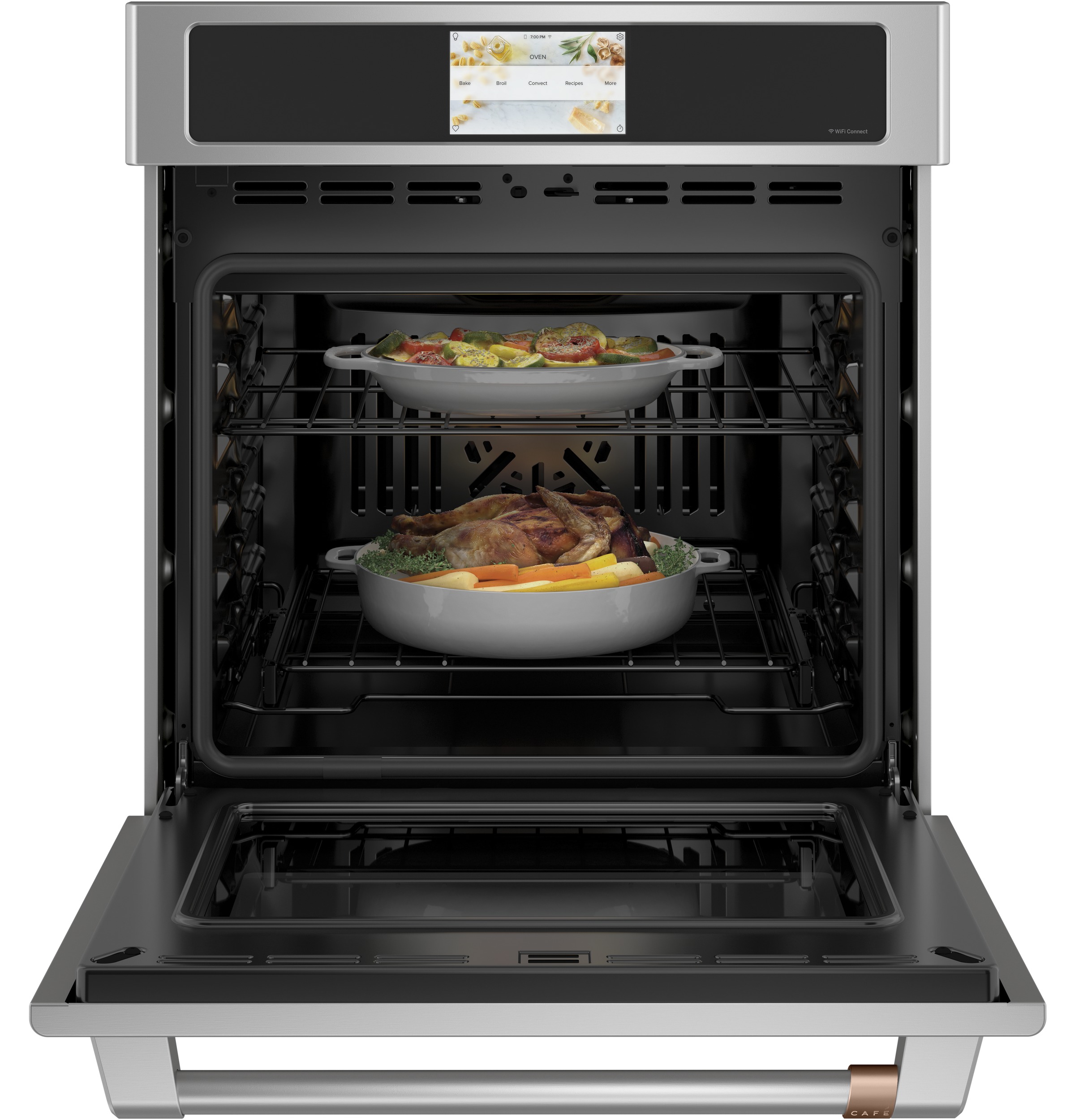 27" Width — Slf & Stm Cln — Conv Oven — 7" Full-Clr Tch LCD Scrn — 1x Roller Rck, Meat Prb — ADA Compliant — Connectable via built-in WiFi — Est Drop Date = JUN-26 view 3