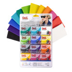 DAS  Smart Modeling Clay Oven Hardening Polymer Harmonic Set Assorted Colors 12 Pieces