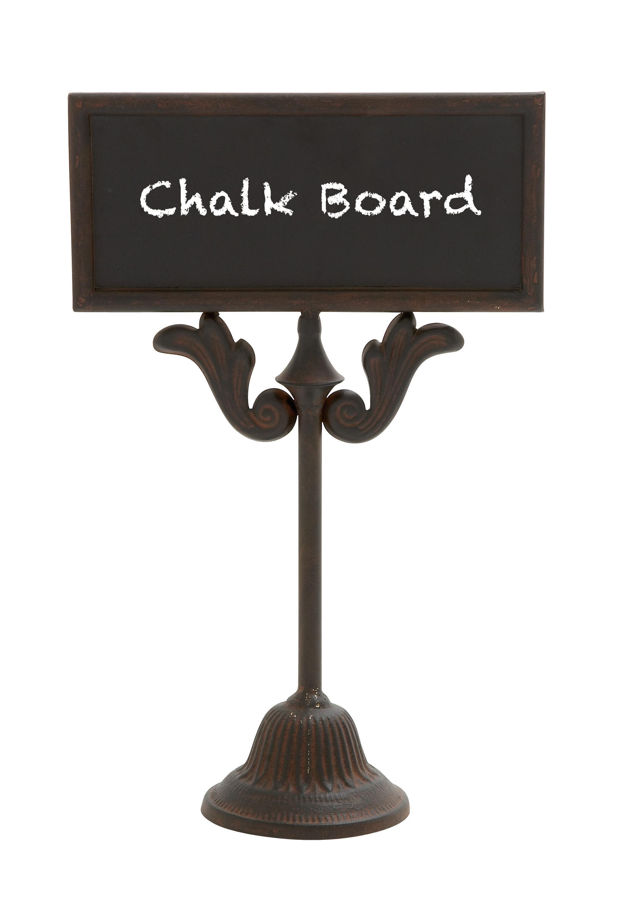 Brown Metal  Decorative Sign, 10" x 5" x 16"