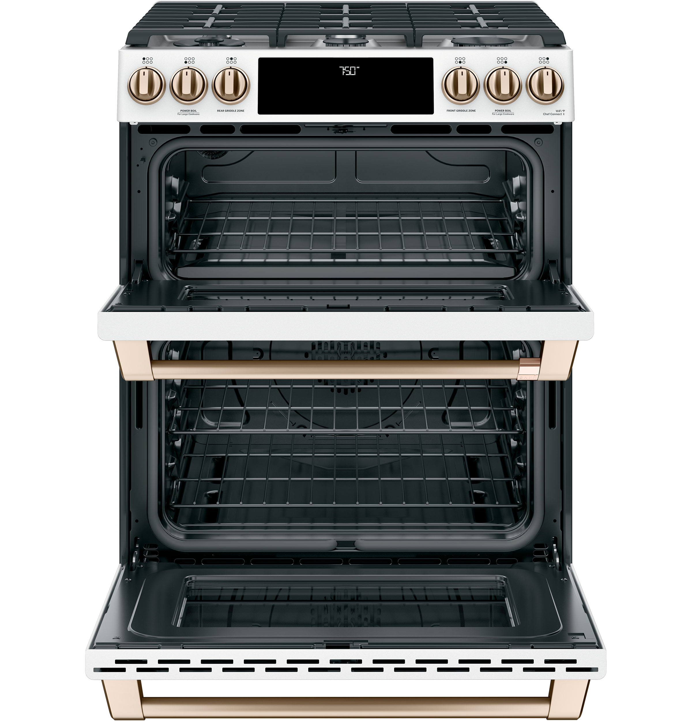 30" S/I — Gas RG — 6 Burners — Slf Cln w/ Stm Cln Opt — Cast Iron Griddle — Dbl Oven — True European Conv — ADA Compliant — Connectable via built-in WiFi view 5