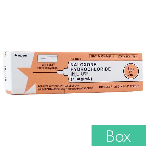 Naloxone HCl 1mg/ml 2ml MIN-I-JET® Prefilled Syringe - 10/Box