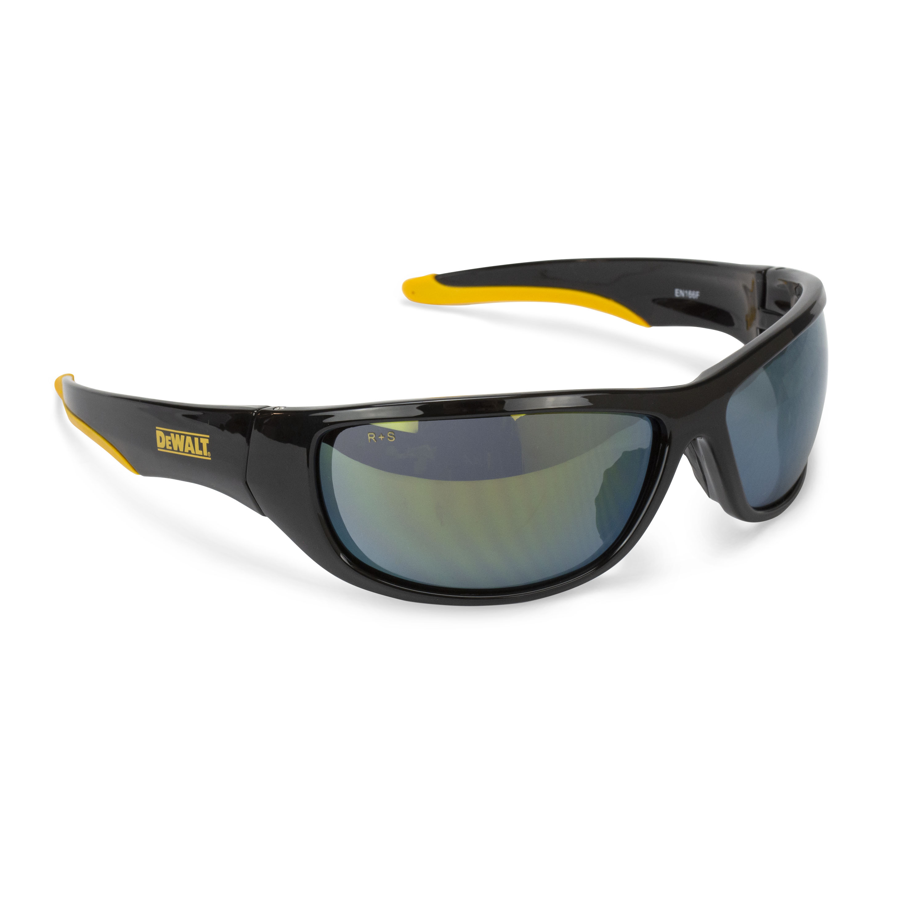 DPG94 Dominator Protective Eyewear - Black/Yellow Frame - Yellow Mirror Lens