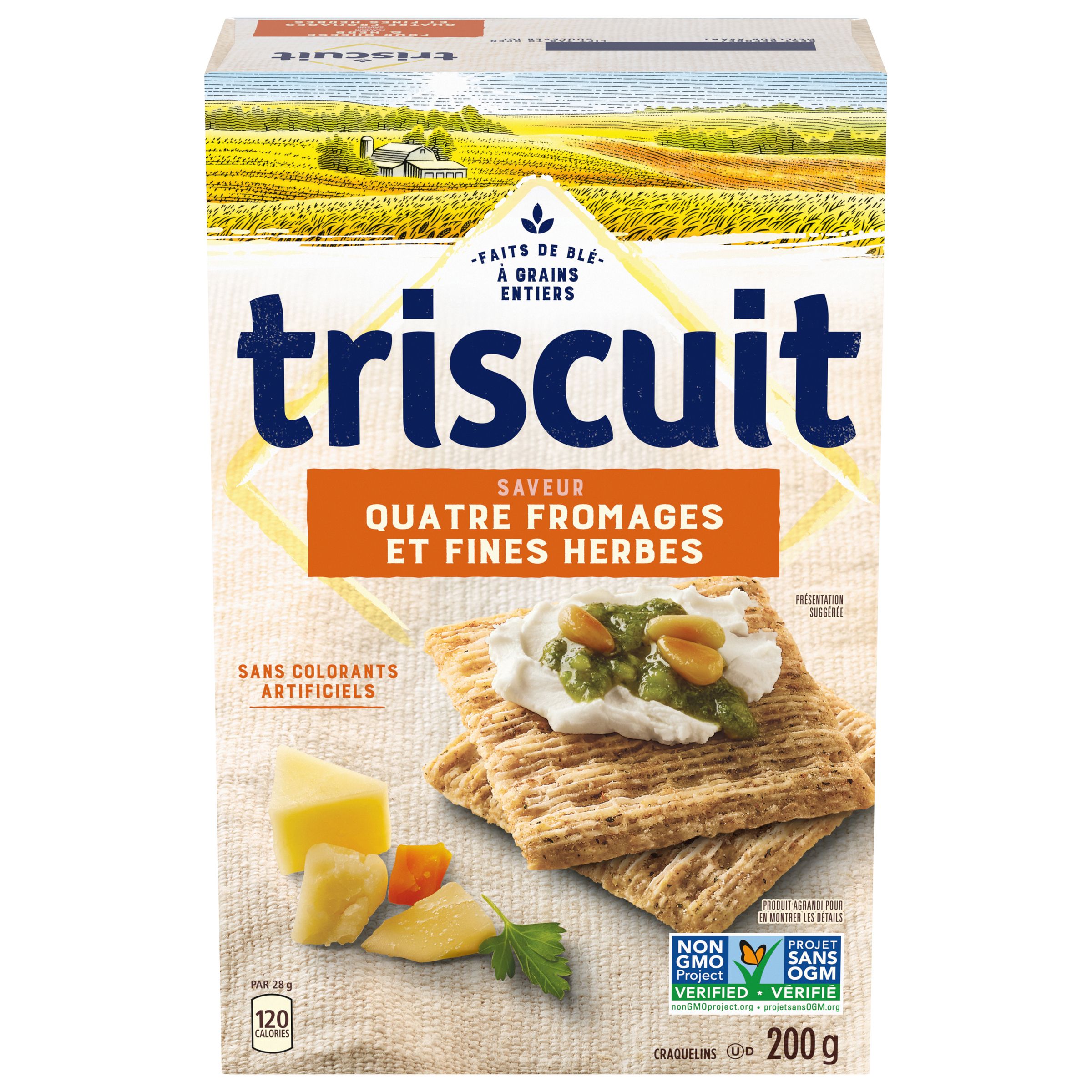 TRISCUIT  FOUR CHEESE & HERB 200 GR