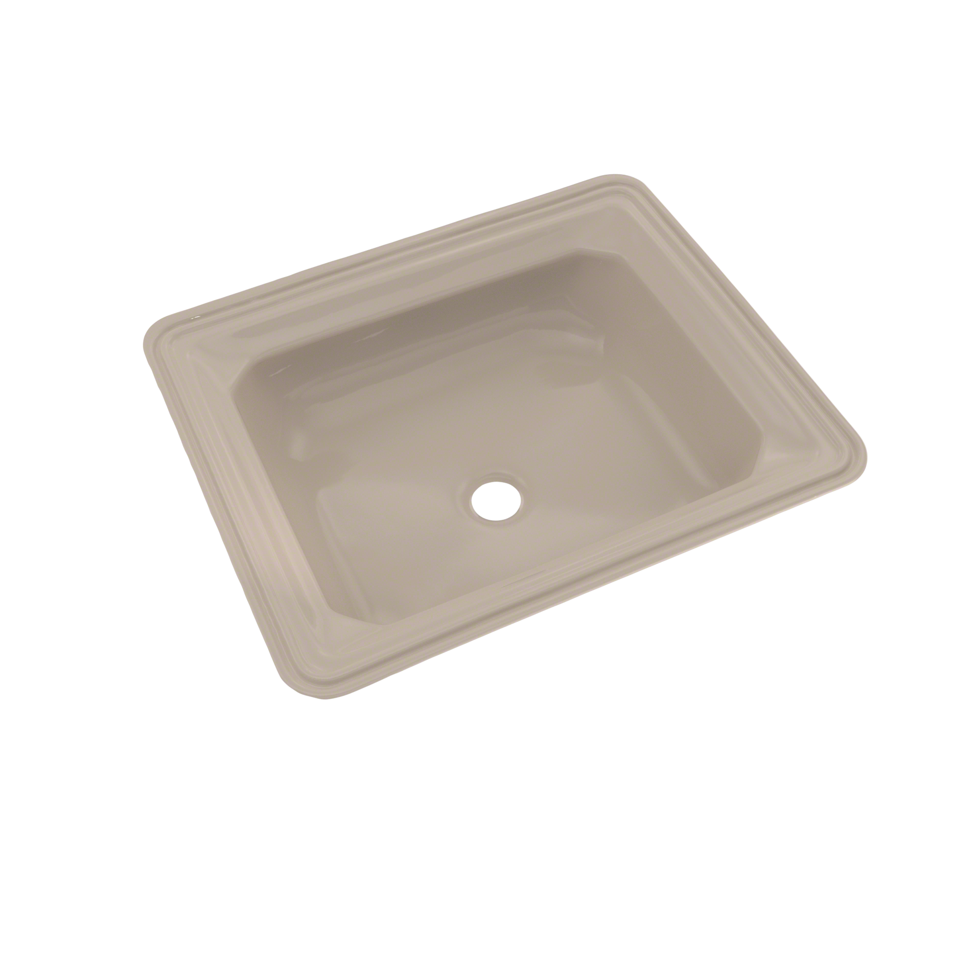 TOTO Guinevere Rectangular Undermount Bathroom Sink with CEFIONTECT, Bone, Vitreous China, LT973G#03