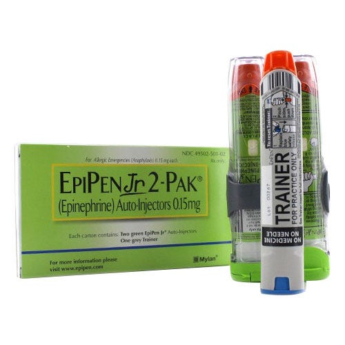 EpiPen Jr 2-Pak® 0.15mg/0.3ml Auto-Injector - 2/Box