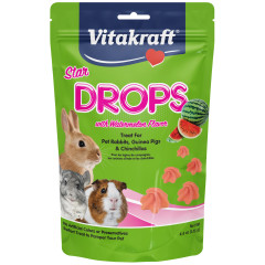Image of Vitakraft Drops Rabbit, Guinea Pig & Hamster Treat Watermelon Flvr 4.4 oz.