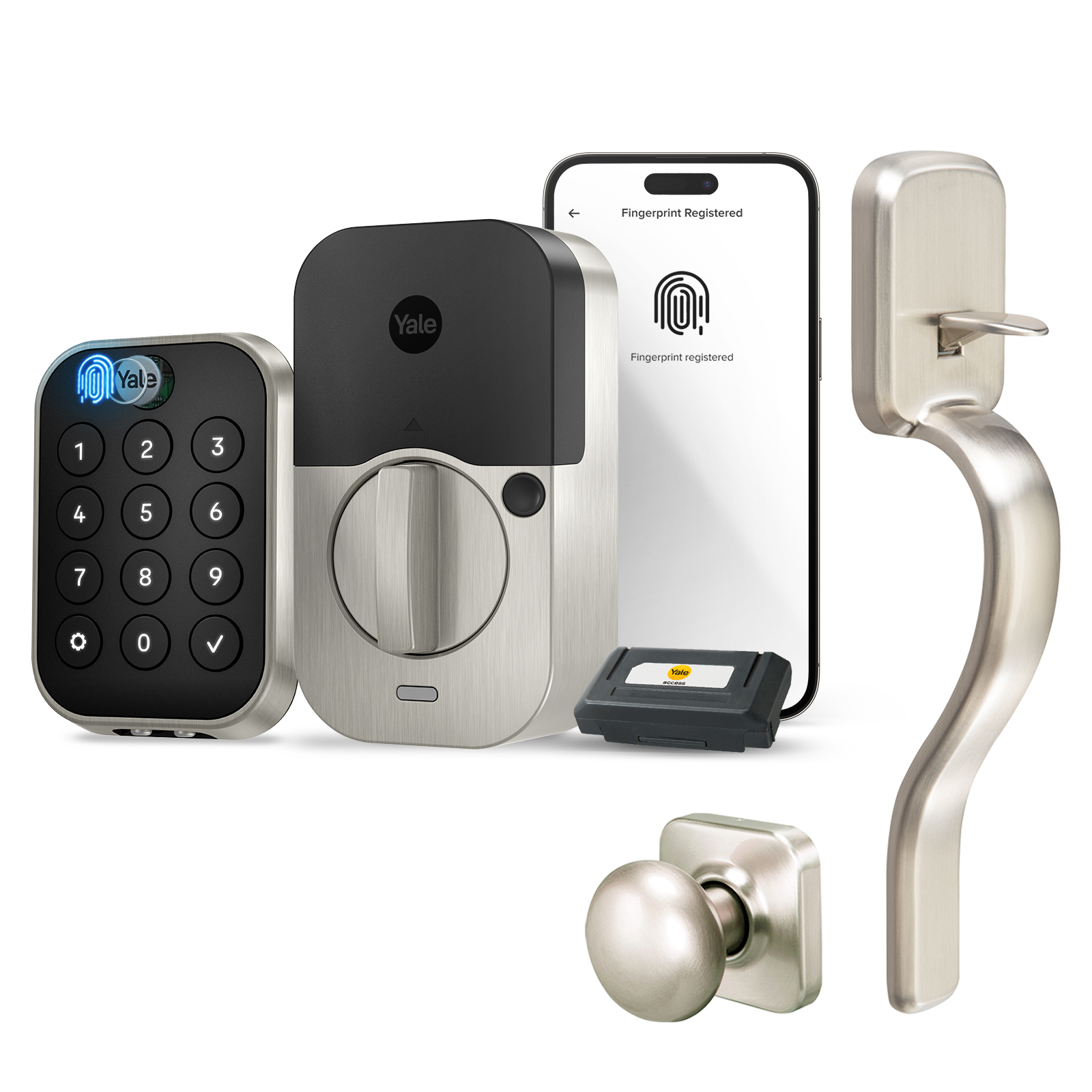 Yale Assure Lock 2 Touch Key-Free Keypad with Wi-Fi and Ridgefield Handle