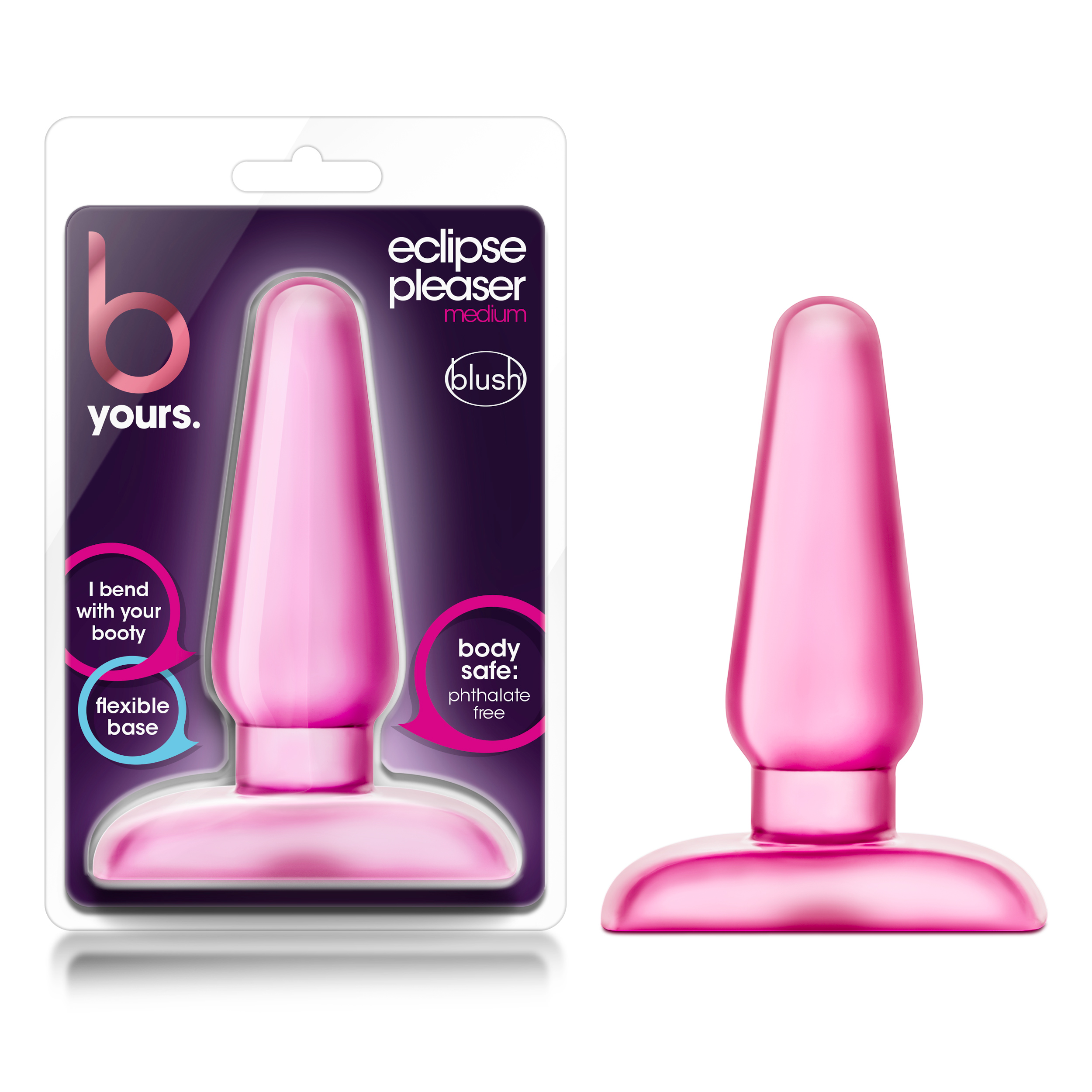 Blush B Yours Eclipse Pleaser Pink 4.75-Inch Anal Plug