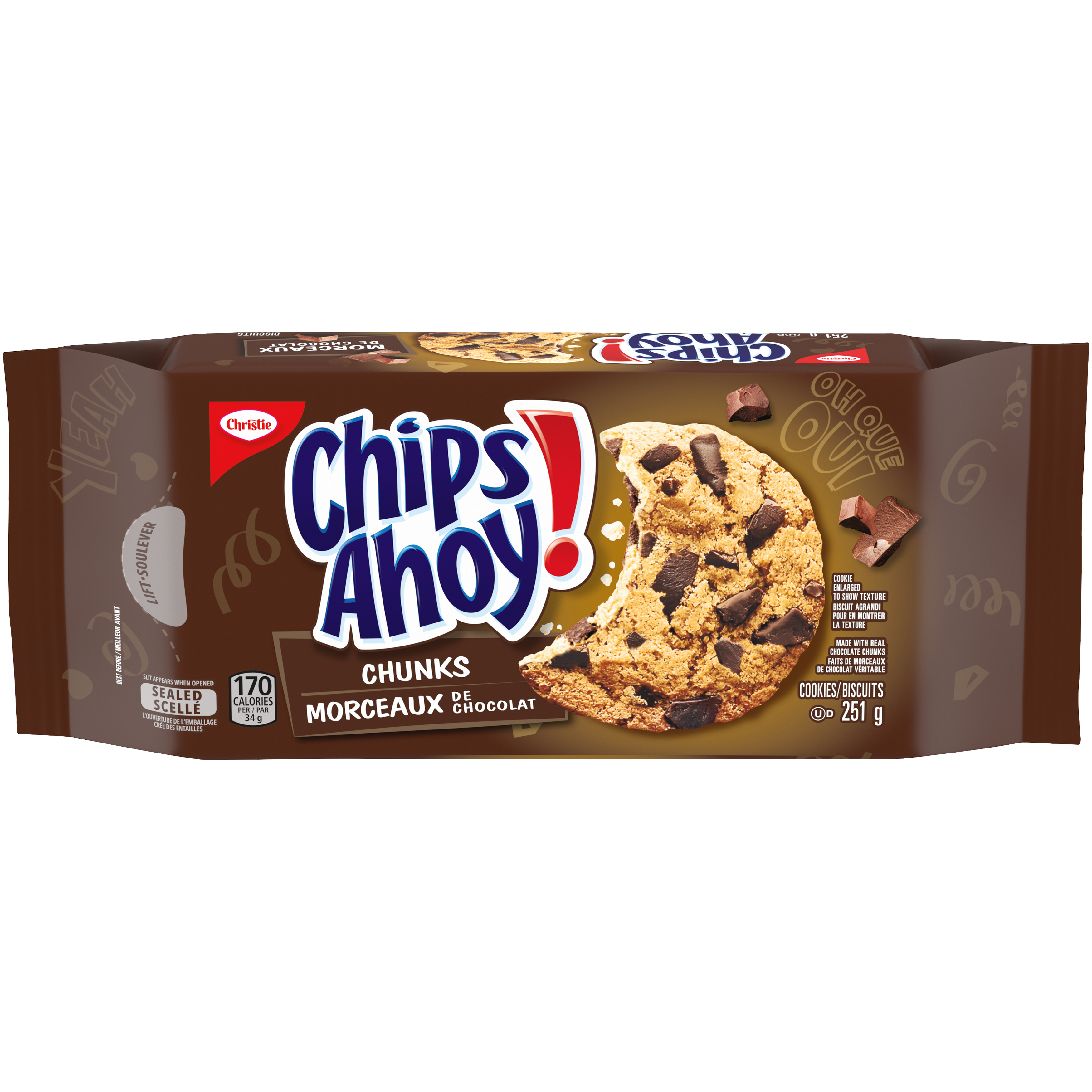 CHIPS AHOY! Chunks Chocolate Chip Cookies 251g-thumbnail-1