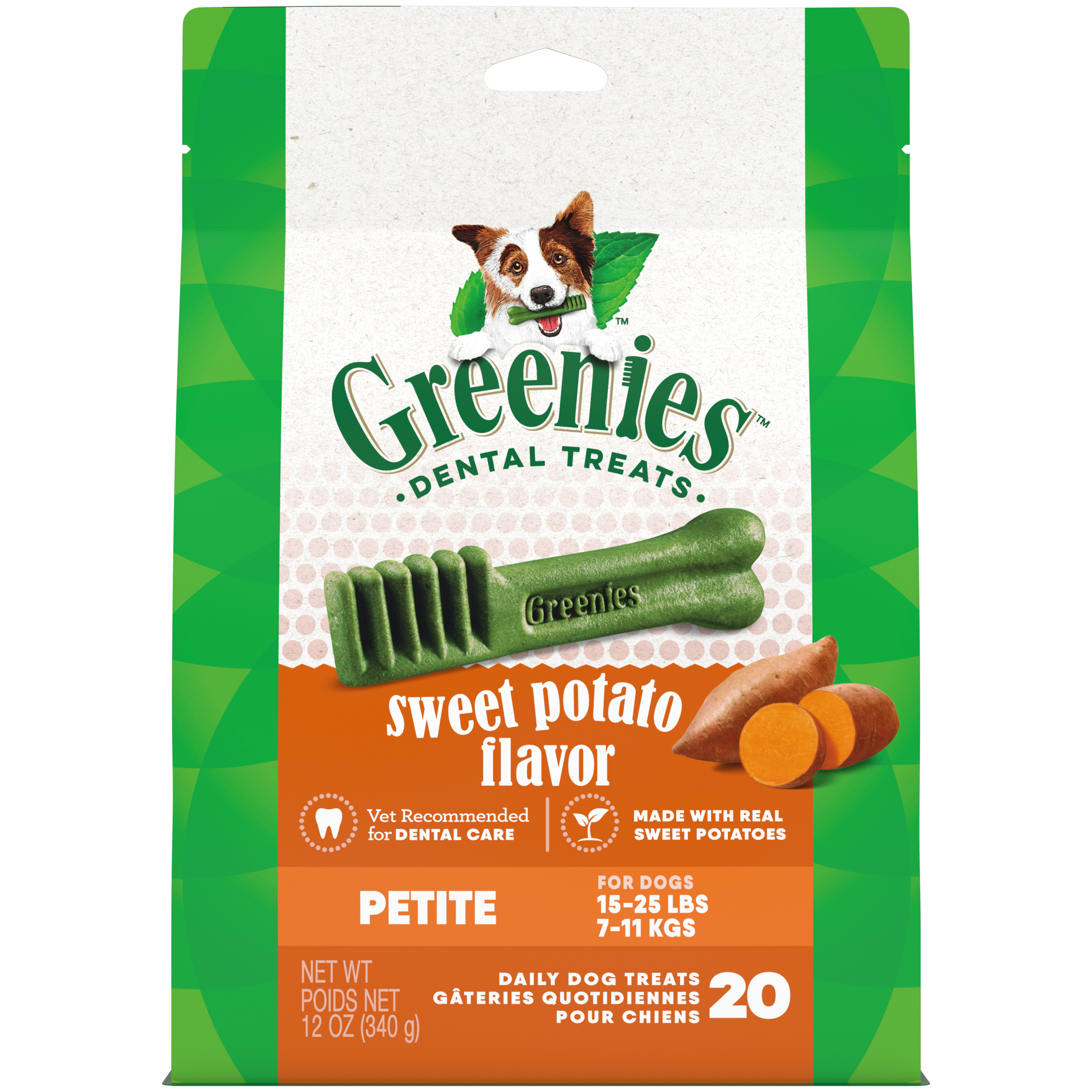 12oz Greenies Petite Sweet Potato Treat Pack - Treats