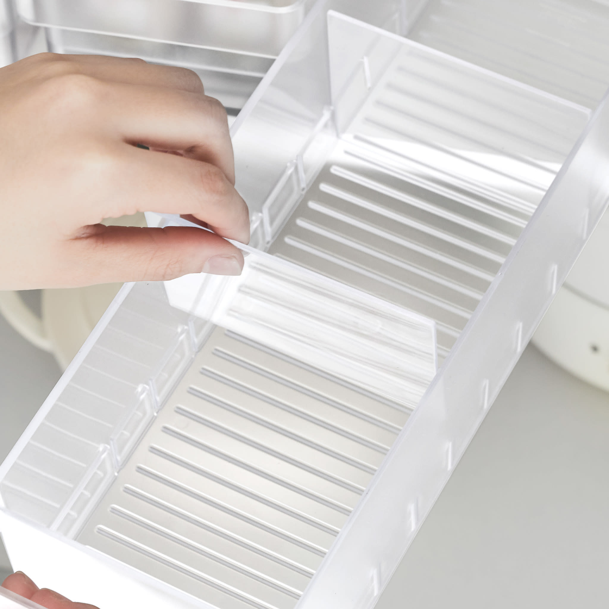 Fridge Organizer with Dividers : Flexible Dividers