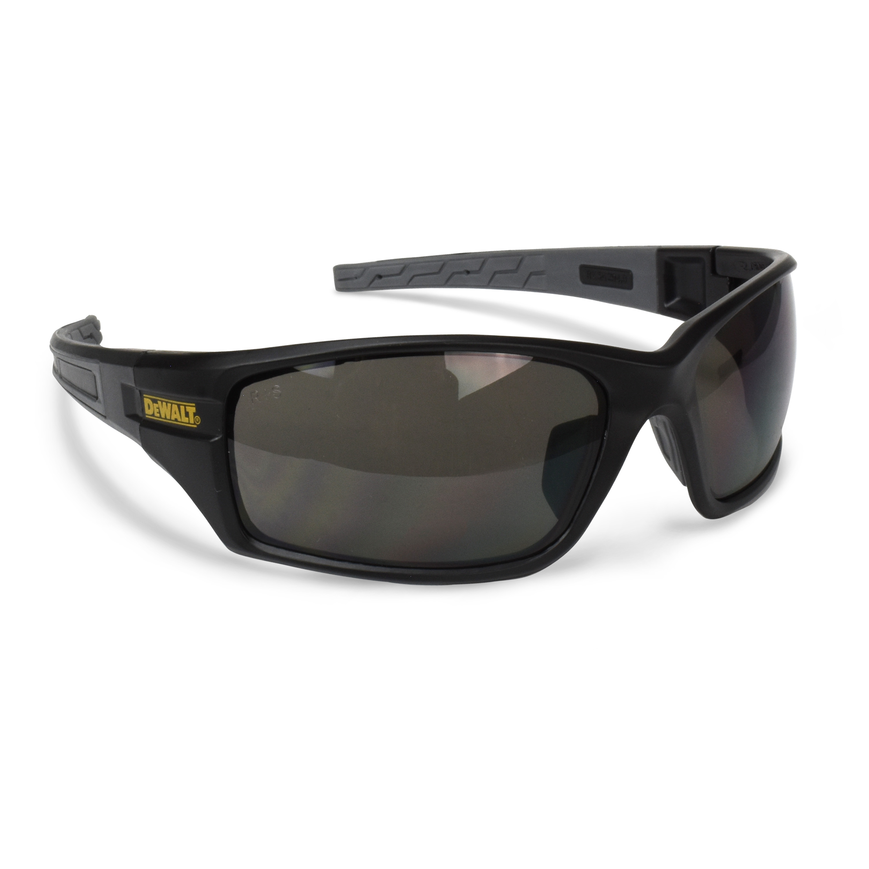 DPG101 Auger Retail Protective Eyewear - Black Frame - Smoke Lens