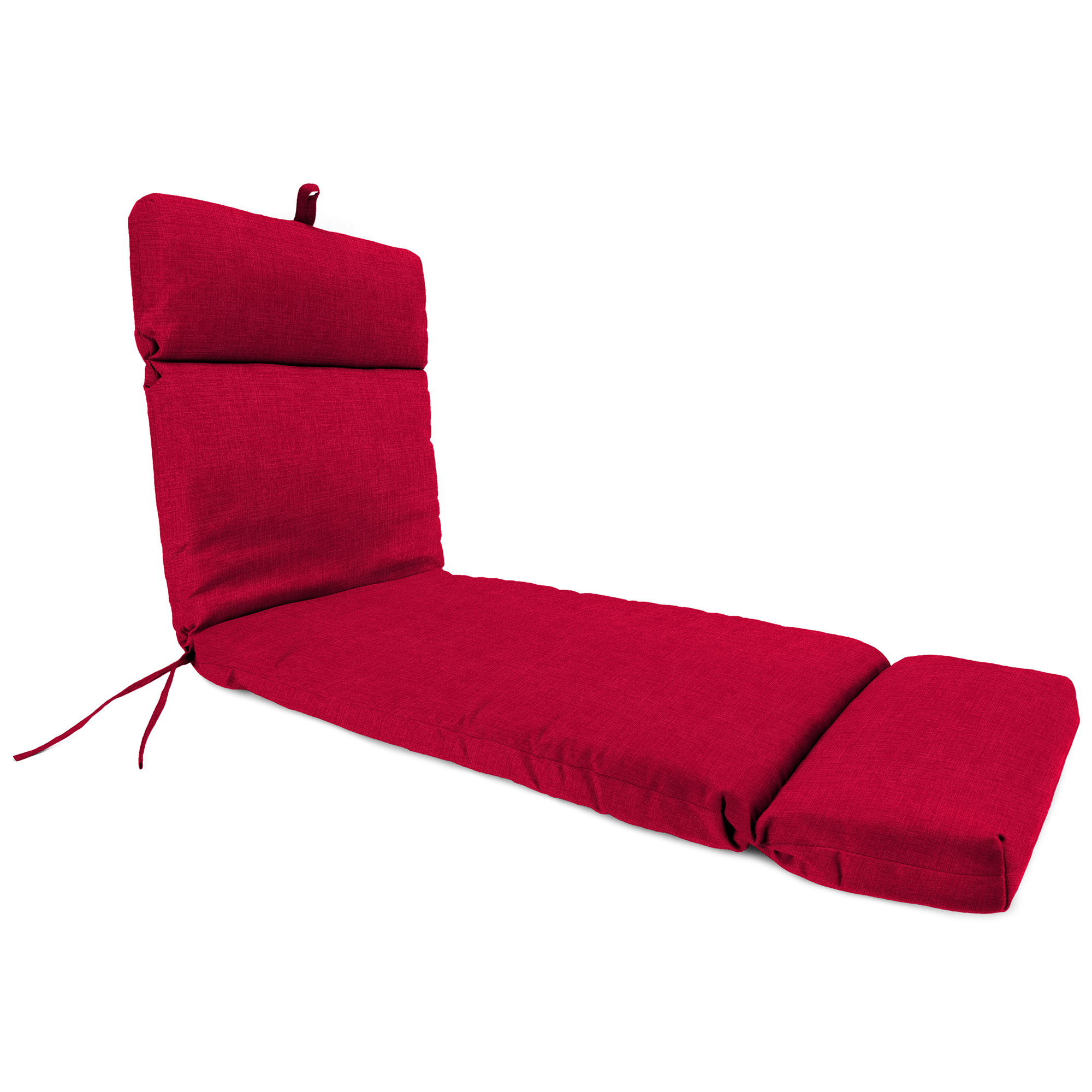 New Outdoor Patio Chaise Lounge Chair Cushion with Ties 72" x 22", UV Treated - Picture 10 of 13