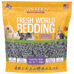 Image of Sunseed Fresh World Bedding Original for Small Animal & Bird, 975 cu in