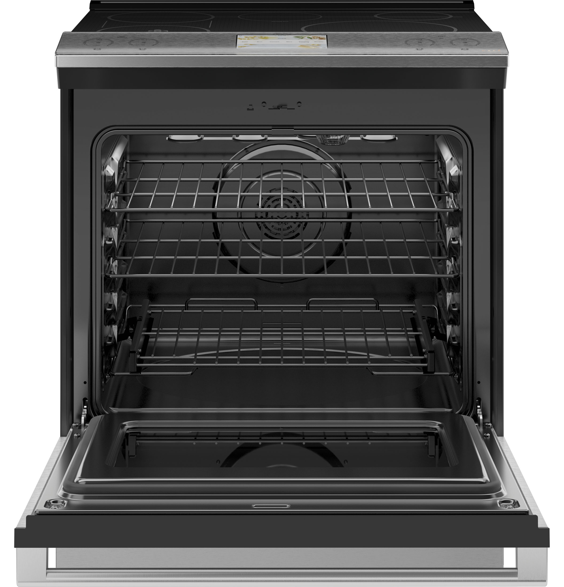 Café™ 30" Platinum Glass Slide in Induction Range view 2