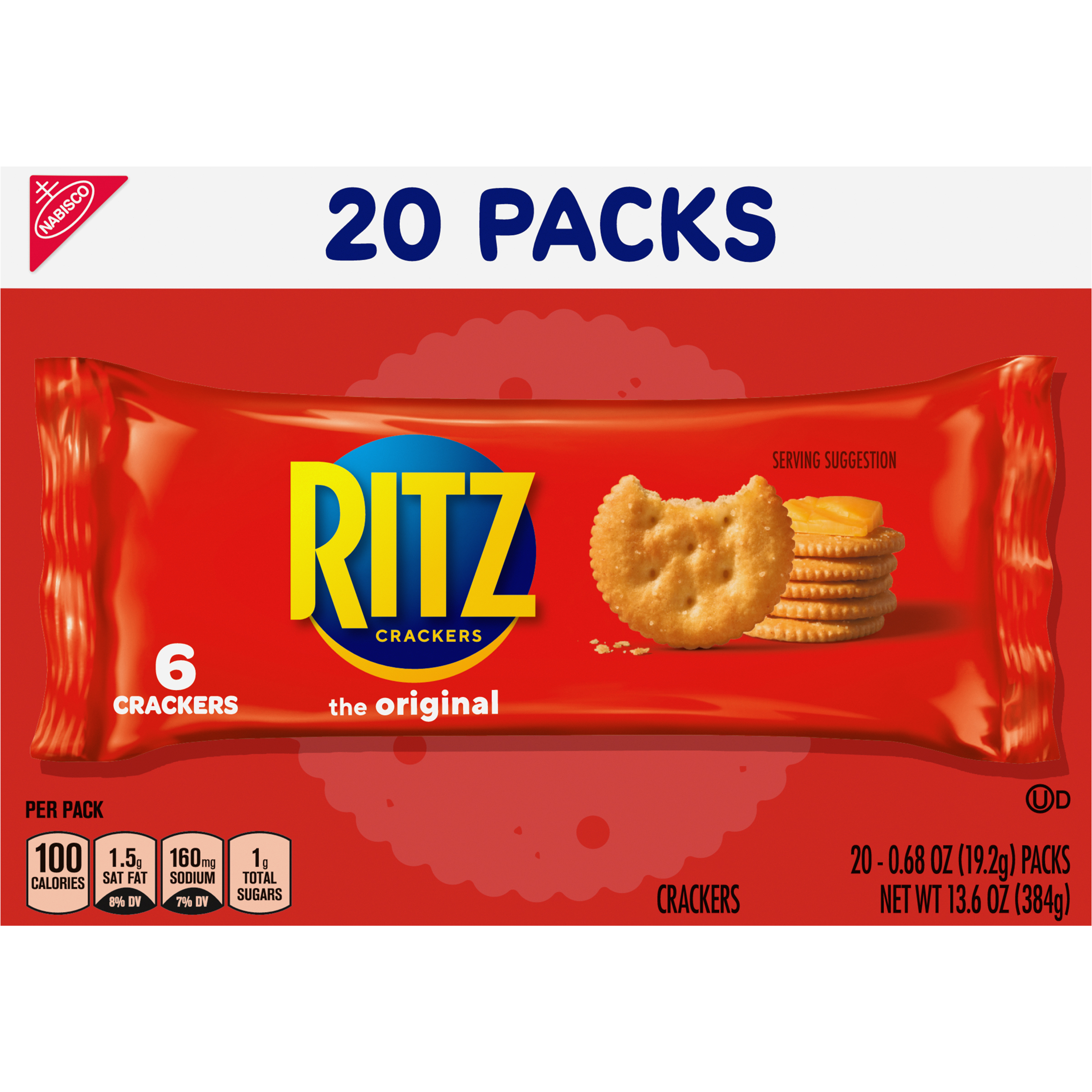 RITZ Original Crackers, 20 Snack Packs-thumbnail-1