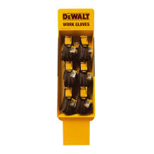 DEWALT FS6-DPG737 Free Standing Corrugated 6 Peg Display Thermal Work Glove, 24 Pairs