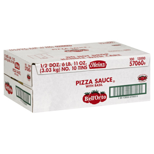  BELL ORTO Pizza Sauce with Basil, 107 oz. Can (Pack of 6) 