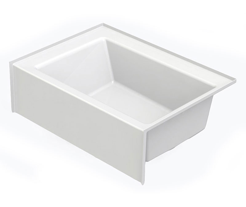 6042SMIN 60 x 42 AcrylX Alcove Right-Hand Drain Bathtub in White
