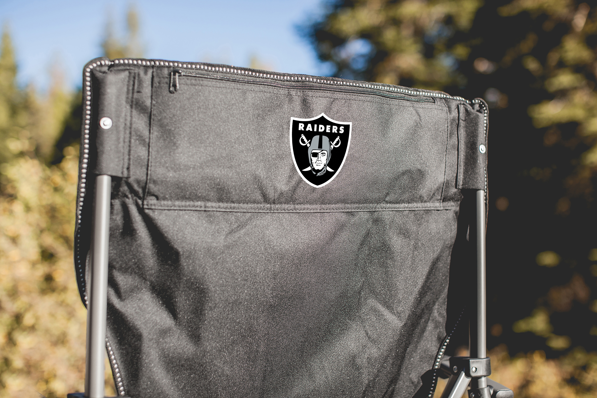 Las Vegas Raiders - Outlander Folding Camping Chair with Cooler