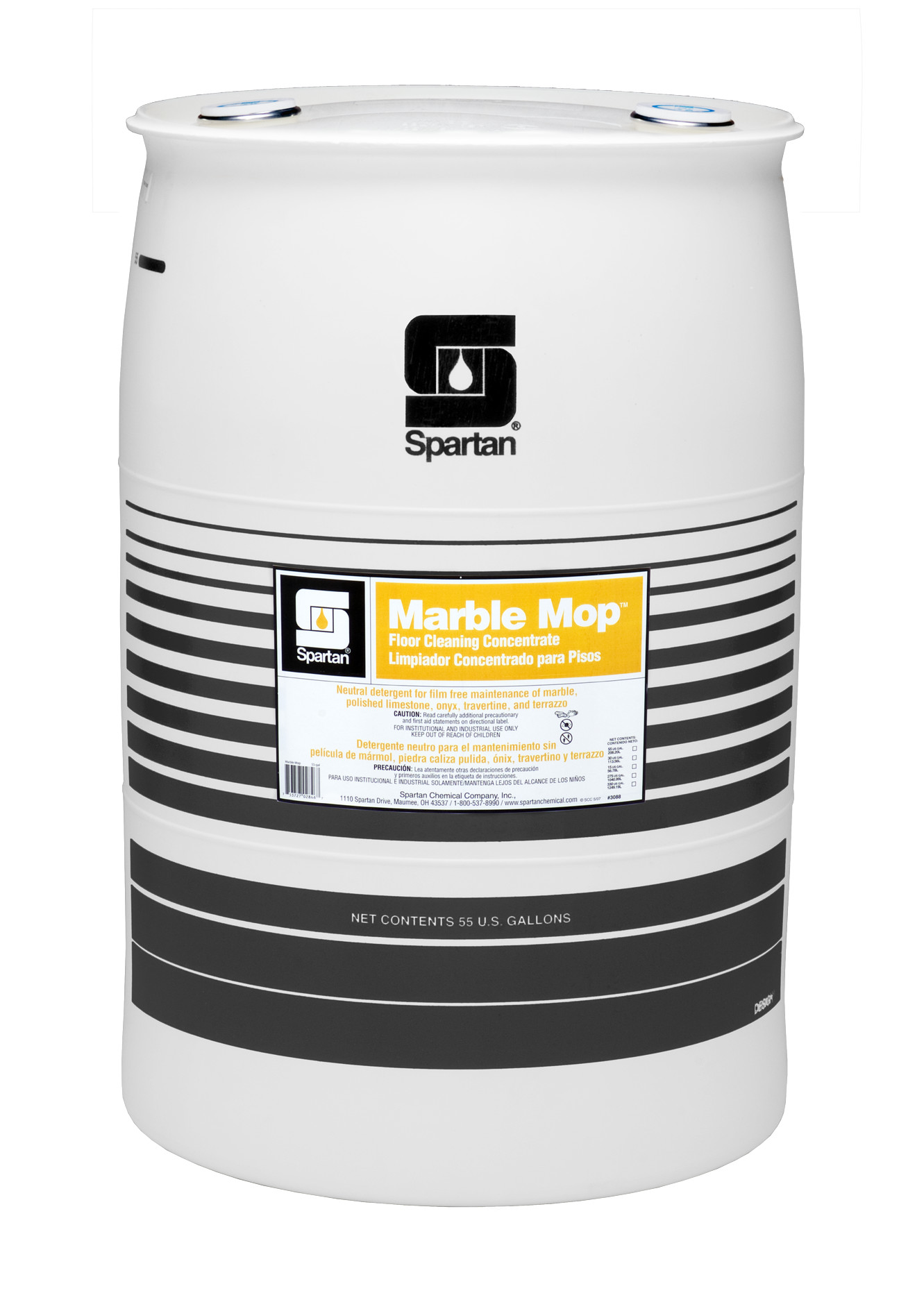 Spartan Chemical Company Marble Mop, 55 GAL DRUM
