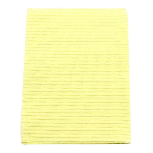 Polyback® Patient Towels, 3-Ply Tissue with Poly, 19" x 13", Yellow - 500/Case