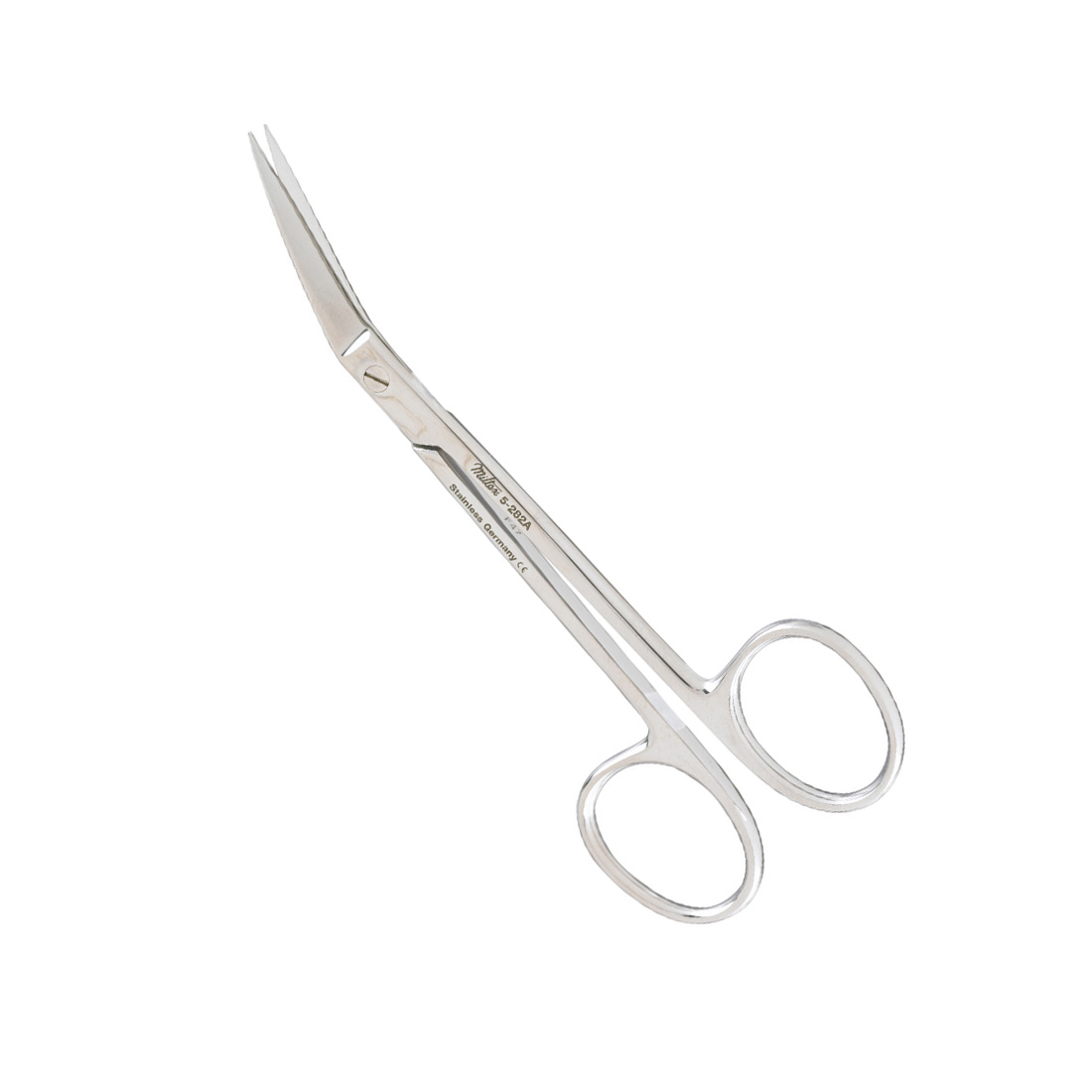 Wagner Plastic Surgery Scissors, Straight, Sharp-Sharp Points, Angled, Serrated Blades