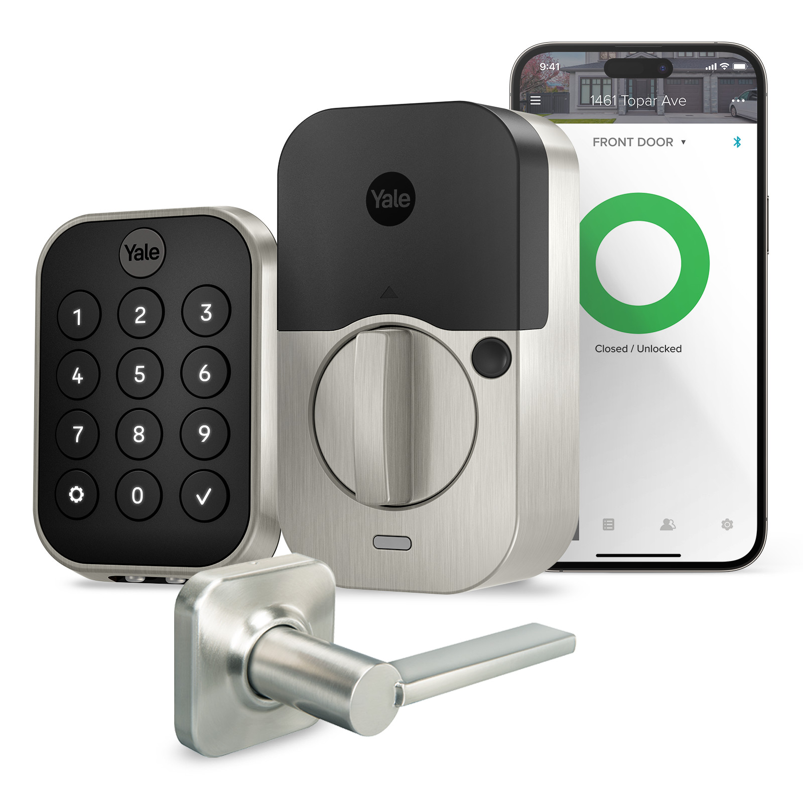 Clavier sans clé Yale Assure Lock 2 avec Bluetooth et levier Valdosta