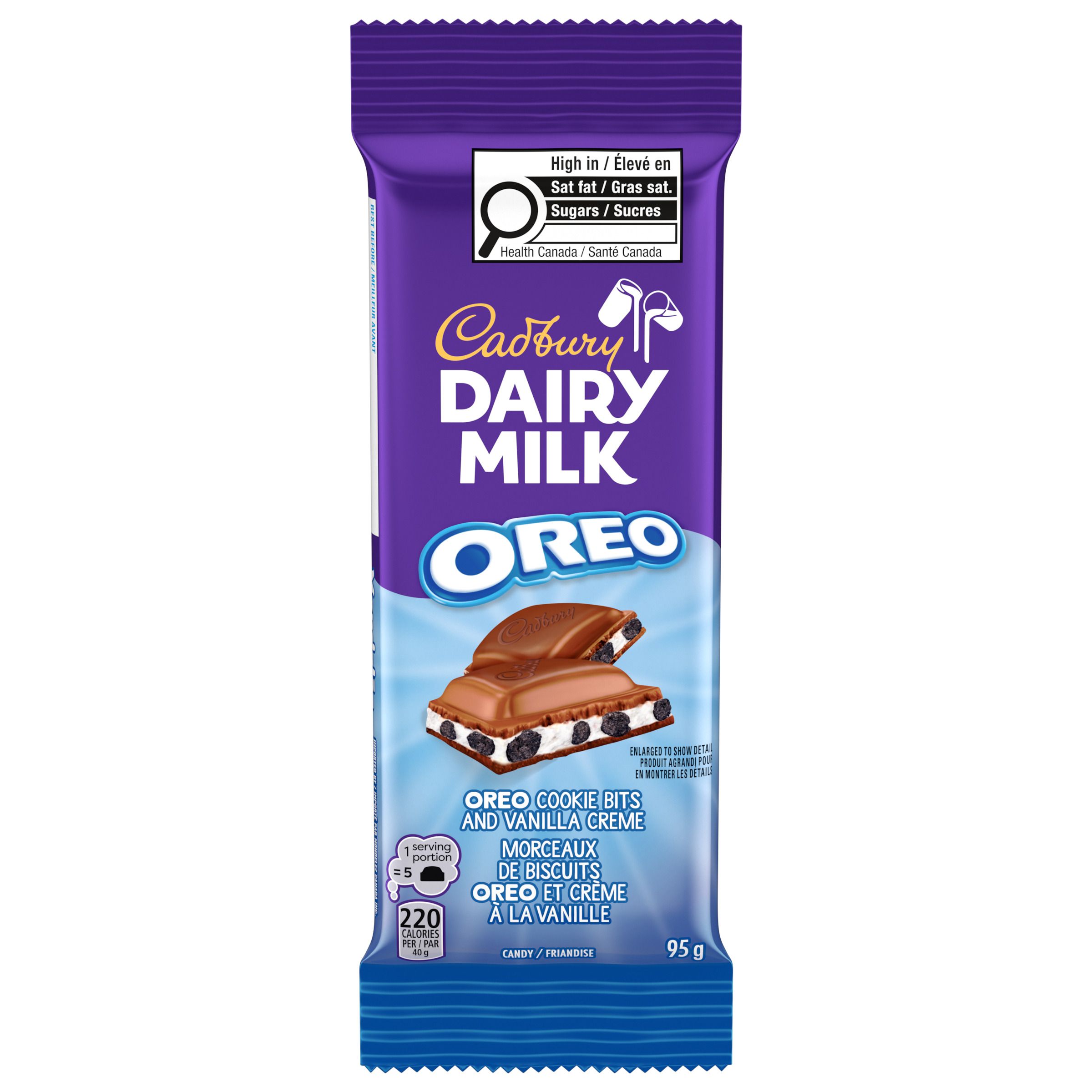 Cadbury Dairy Milk Oreo 95G Chocolate Bar-thumbnail-2
