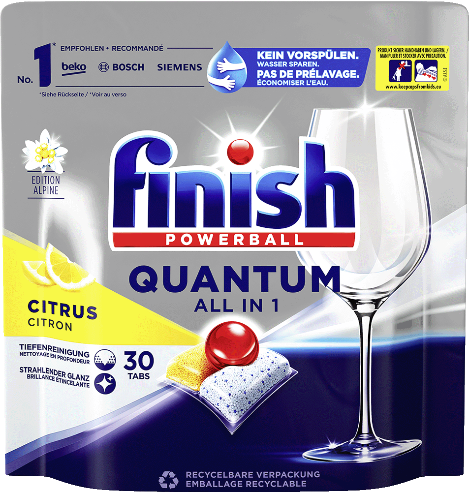 Finish Quantum All In Sp Lmaschinentabs Caps Citron Finish Schweiz