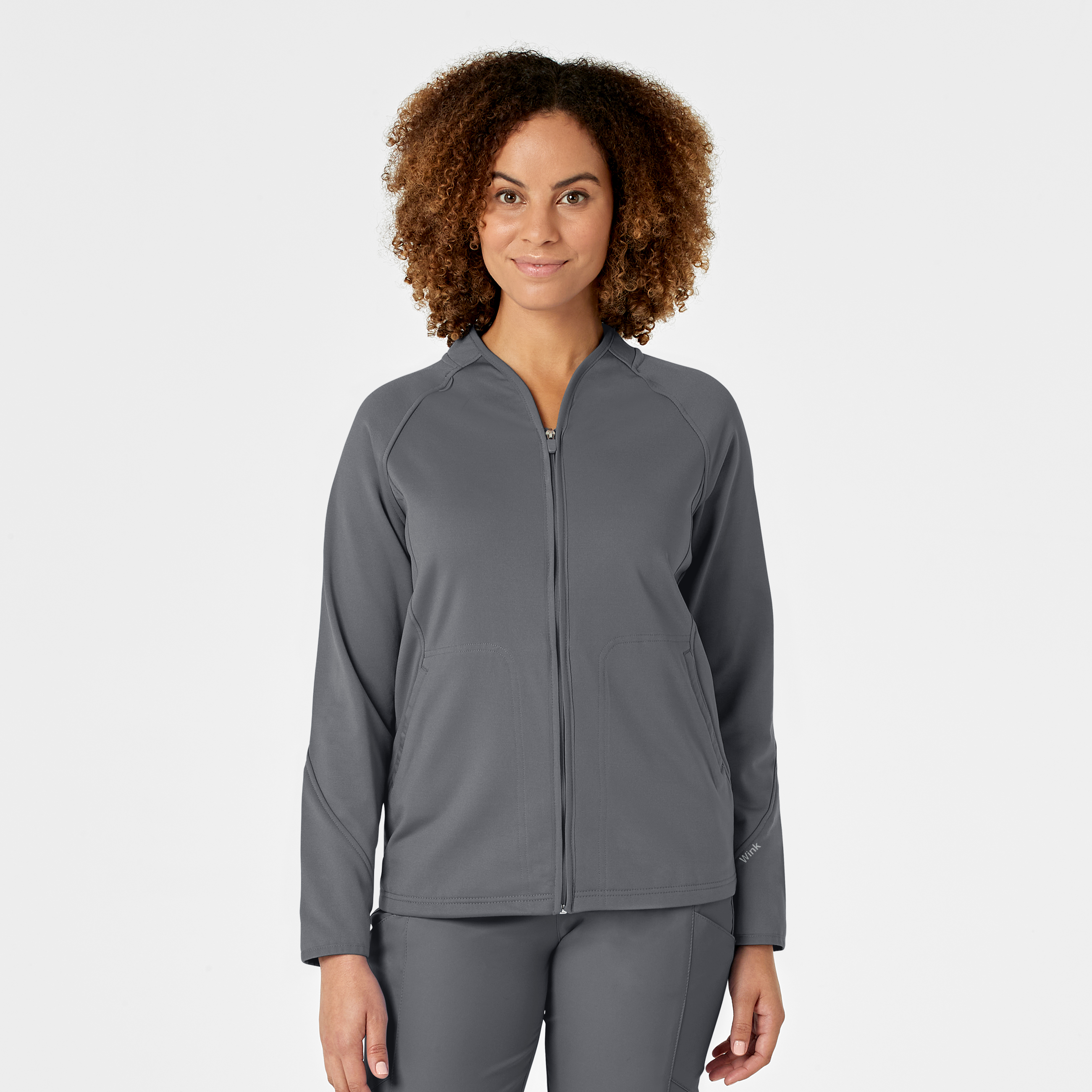 Wink Layers 8209 Women&#8216;s Lightweight Fleece Full Zip Scrub Jacket-Wonder Wink