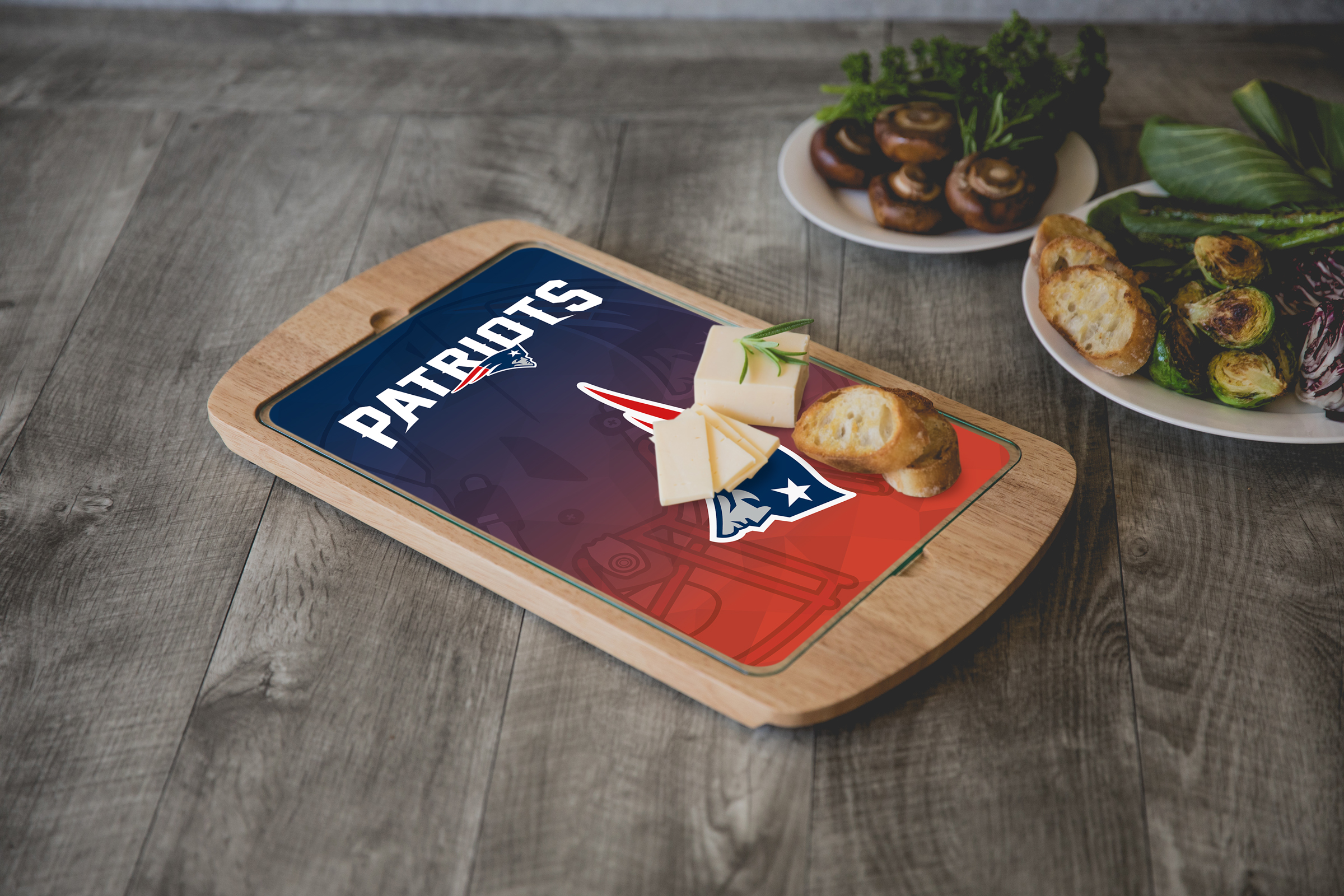 New England Patriots - Billboard Glass Top Serving Tray