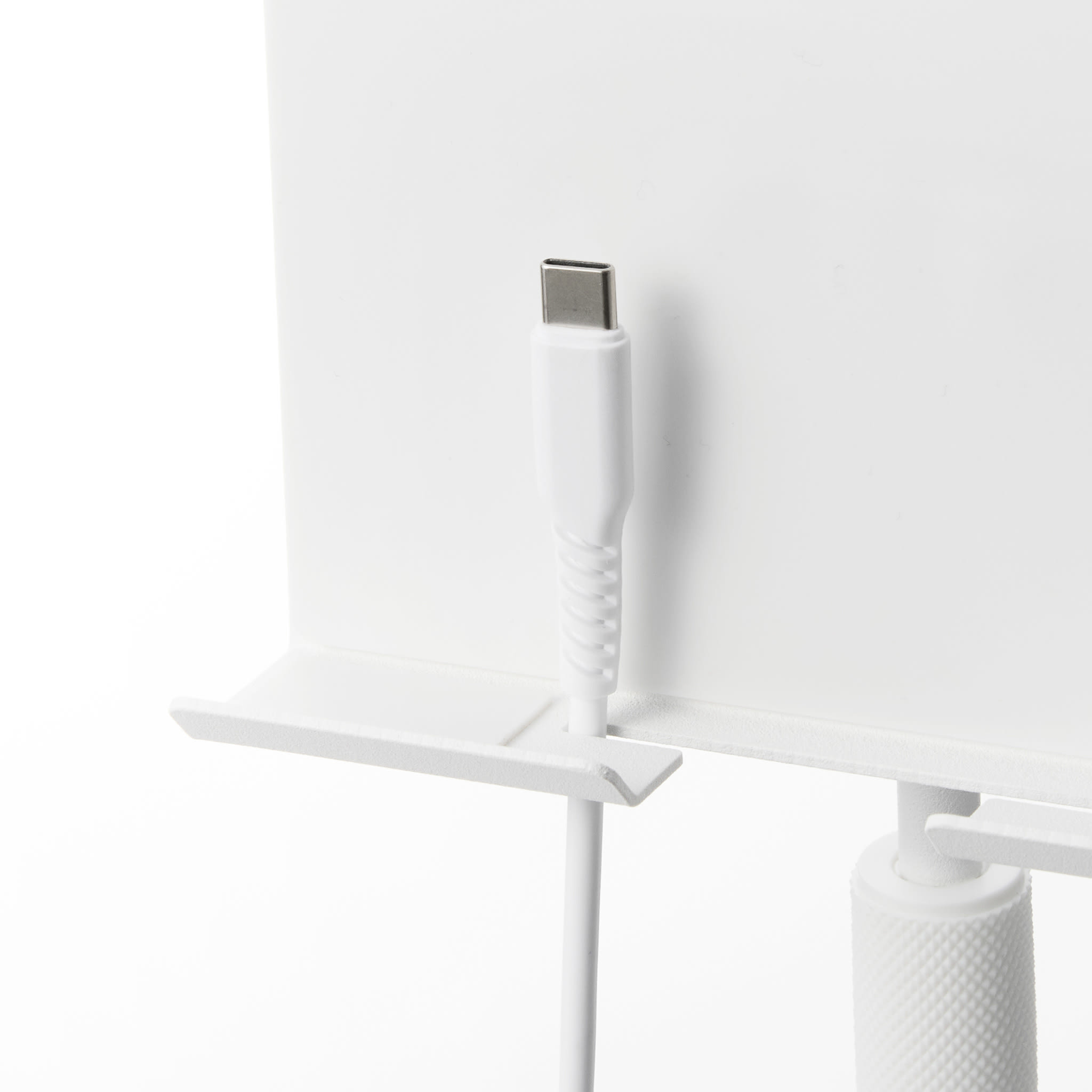 Adjustable Tablet Stand : Integrated Cable Holder