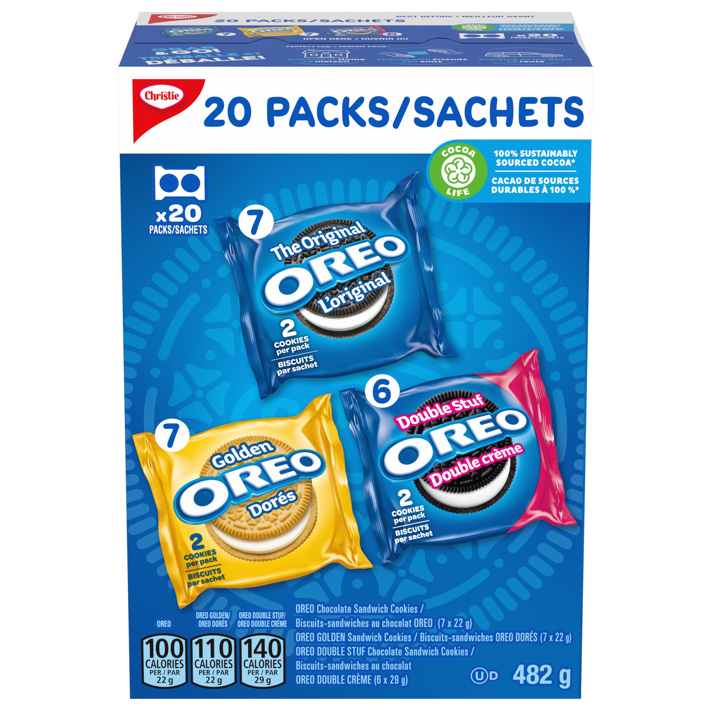 OREO VARIETY 20 PACK 482 GR-0