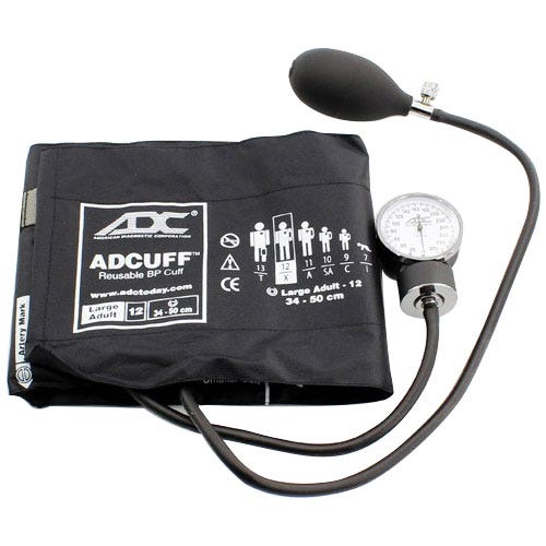 Prosphyg™ 760 Pocket Aneroid Sphyg w/Large Adult (34-50cm) Adcuff™, Black