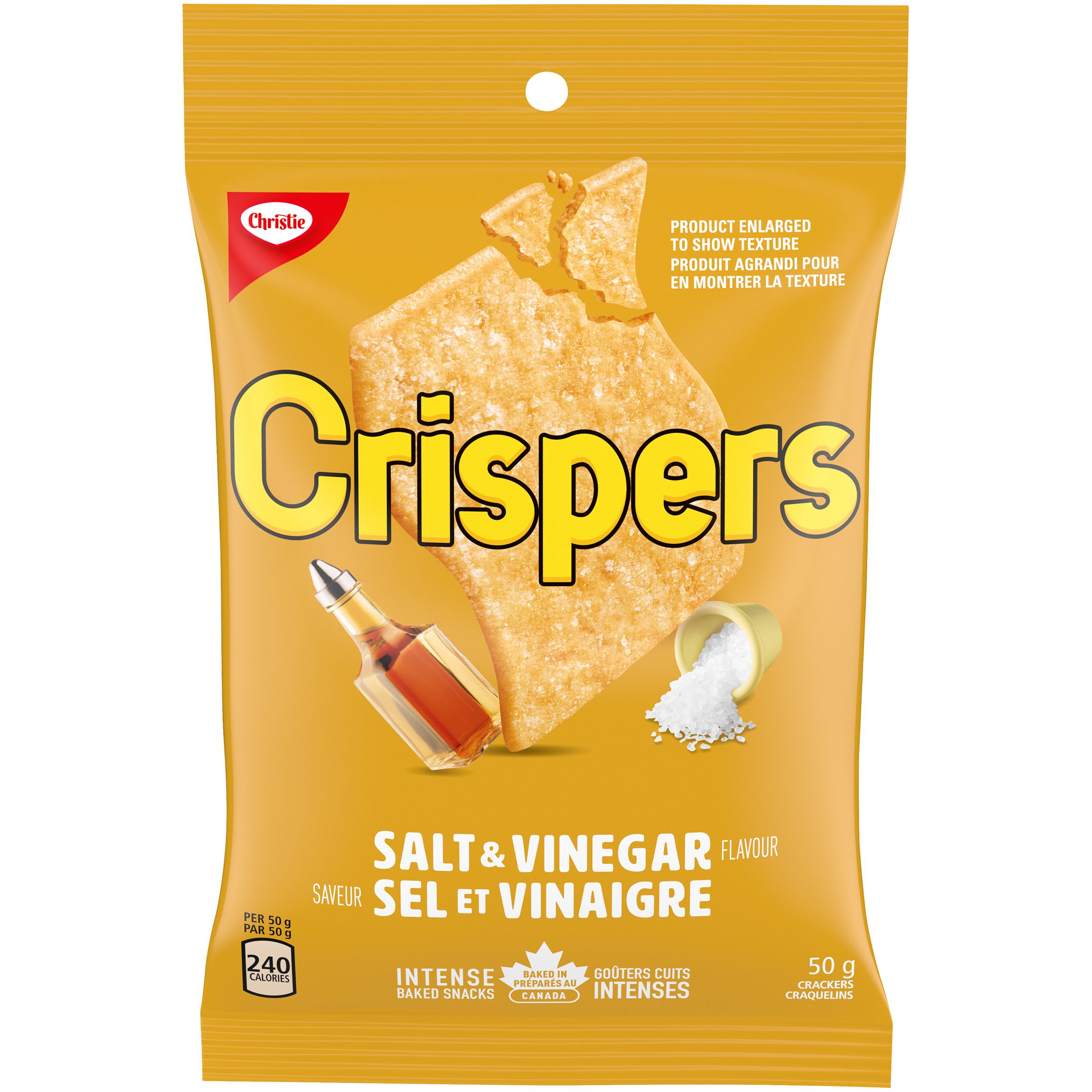 Crispers Salt & Vinegar Cracker Snacks, 50G-1